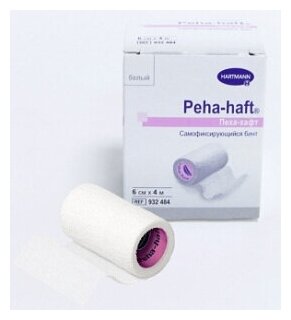 Hartmann PEHA-HAFT Бинт самофиксирующийся пеха-хафт 4 м х 6 см белый