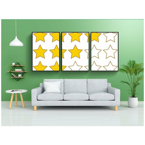 фото Набор модулных постеров для интерьера "амазонки звезд, звезд, комментарий звезды" 60x90 см. в тубусе, без рамки lotsprints