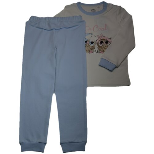 Пижама Белый Слон, размер 86/92, бежевый, голубой