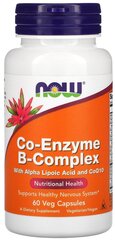 Капсулы NOW Co-Enzyme B-Complex, 80 г, 60 шт.