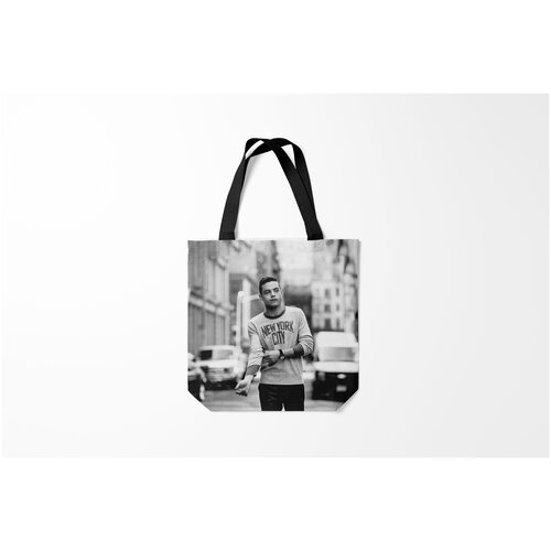 фото Сумка-шоппер / 40х40 см / сериалы / мистер робот rami malek burnettie