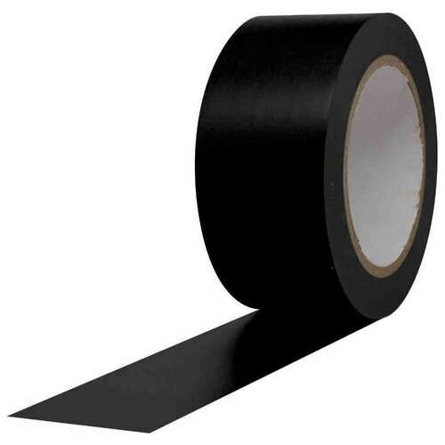 ПВХ лента DGTAPE - черный - Dance Floor PVC Professional - клейкая лента, изоляции, маркировки, разметки, проклейки соединений линолеумов - балетный скотч 5мм х 33метра