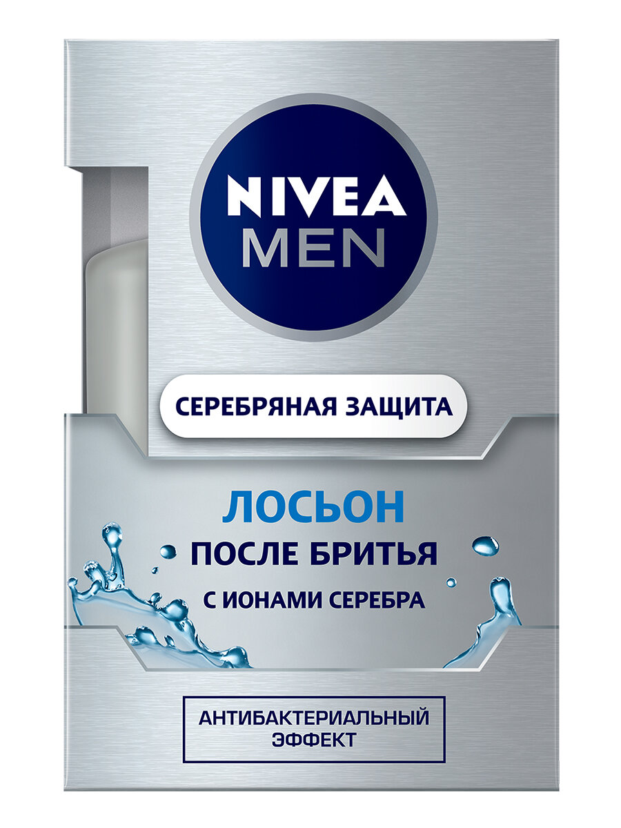 Лосьон Nivea Серебряная защита For Men, 100 мл - фото №3