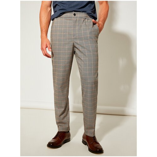 фото Брюки прямые в клетку 20line