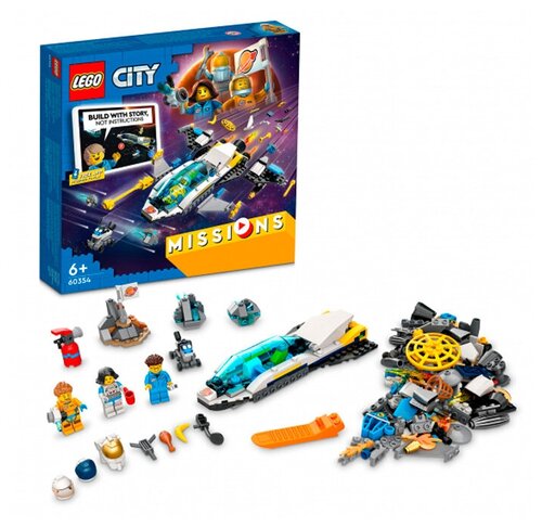 Конструктор LEGO CITY Космическая миссия для исследования Марса 298 д. 60354