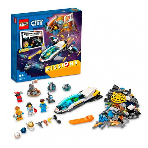 Конструктор LEGO CITY Космическая миссия для исследования Марса 298 д. 60354 конструктор lego city 60354 космическая экспедиция для исследования марса