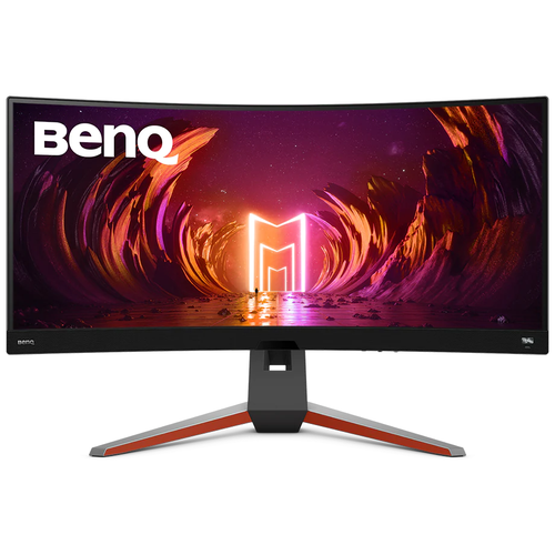 34 Монитор BenQ EX3410R Mobiuz, 3440x1440, 60 Гц, *VA, темно-серый benq монитор lcd 31 5 ex3210r mobiuz черный