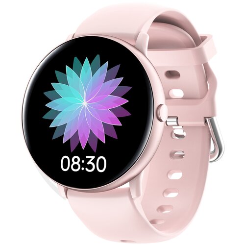 фото Смарт часы фитнес браслет, умные часы мужские наручные tiroki s22t, смарт часы женские с пульсометром, шагомером, счетчиком калорий, smart watch розовые водонепроницаемые