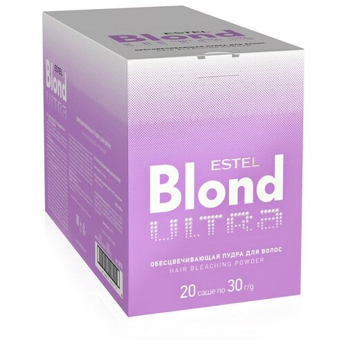 Estel Обесцвечивающая пудра для волос Estel Only Ultra Blond, 30гр UB/30, 3 шт. estel ultra blond обесцвечивающая пудра для волос 30гр 4 шт в наборе