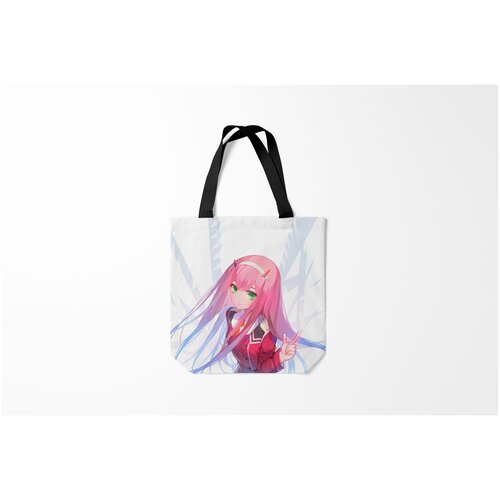 фото Сумка-шоппер / 40х40 см / аниме / ноль два пальцы burnettie