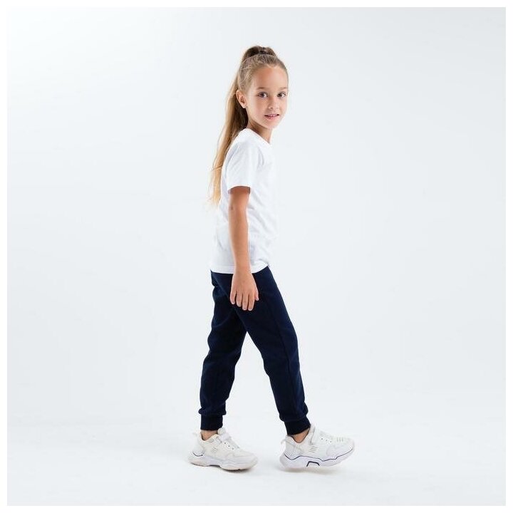 Футболка LEONE KIDS 7088368 для девочки, цвет белый, размер 128 см - фотография № 6