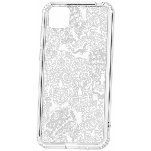 фото Чехол на huawei honor 9s / huawei y5p kruche print skull white / чехол для huawei / чехол с рисунком / чехол с принтом / чехол для хонор / чехол для хуавей / бампер на хуавей / чехол накладка для хонор / противоударная накладка для honor huawei / защита для honor / защита на huawei / cиликоновый чехол для huawei honor / пластиковый чехол на huawei / защитный чехол для honor / чехольчик / защита телефона / ударопрочный чехол кruче