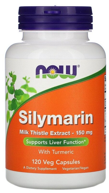 Капсулы NOW Silymarin 150 мг, 140 г, 150 мг, 120 шт.