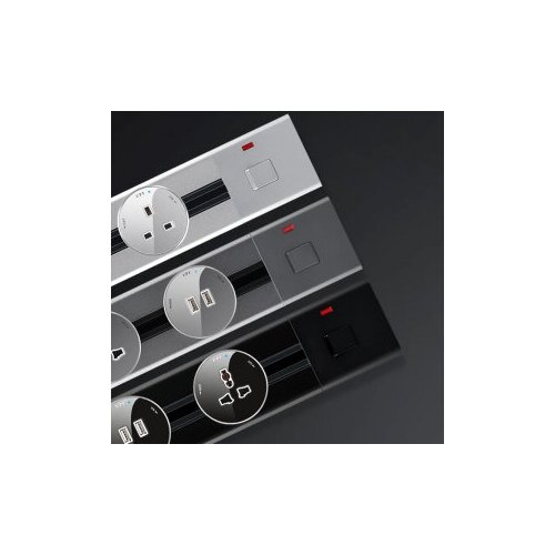 Трековая розетка-адаптер YouSmart Herepow 2 USB Black