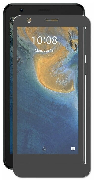 Защитный экран Red Line для ZTE Blade A31 Full Screen Full Glue Tempered Glass Black УТ000026474 - фото №2