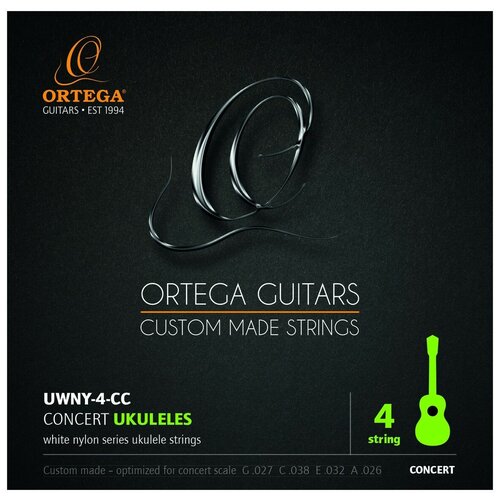 фото Струны для концертных укулеле ortega uwny-4-cc