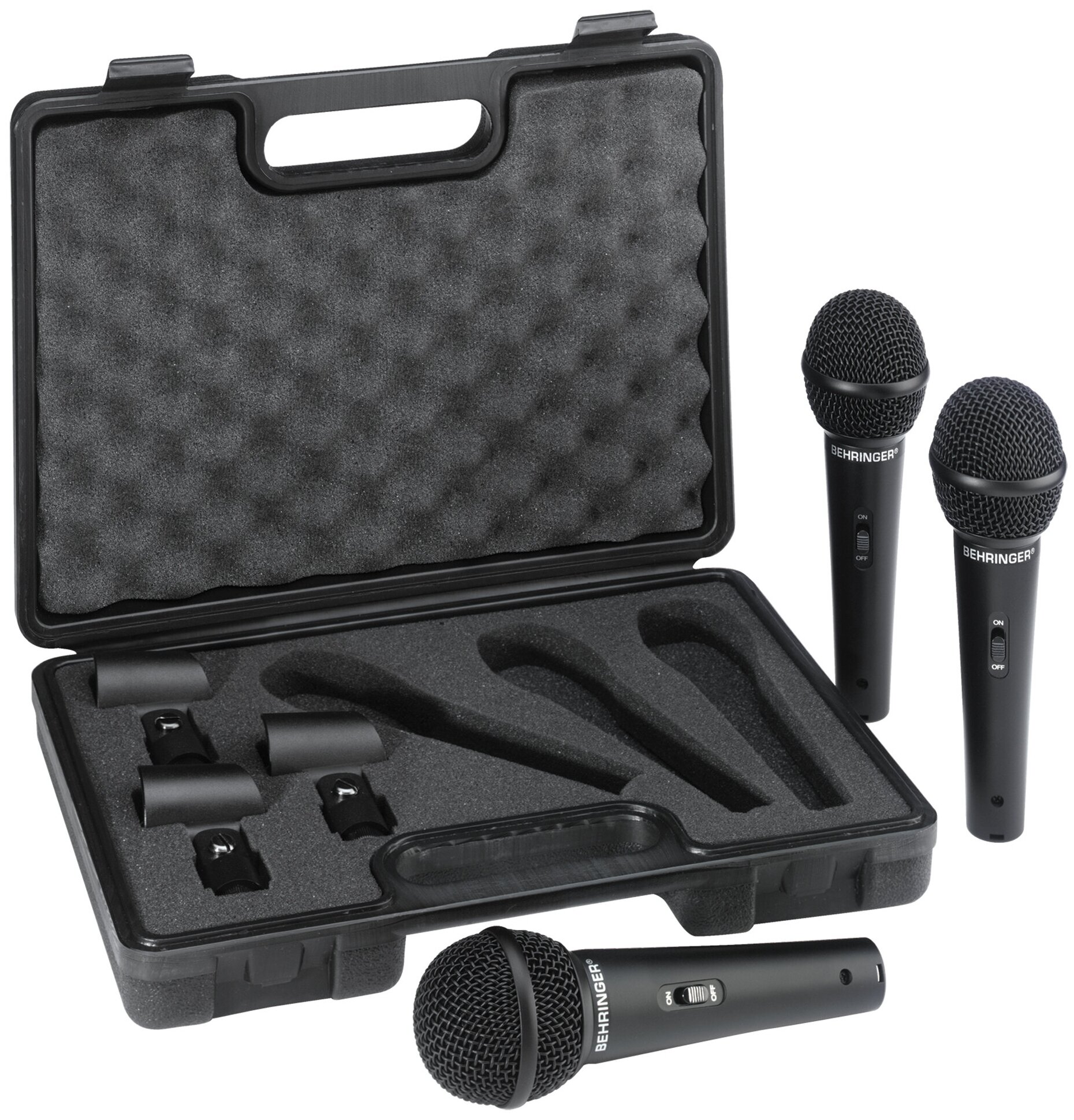 Микрофонный комплект BEHRINGER XM1800S, разъем: XLR 3 pin (M), черный, 3 шт - фото №9