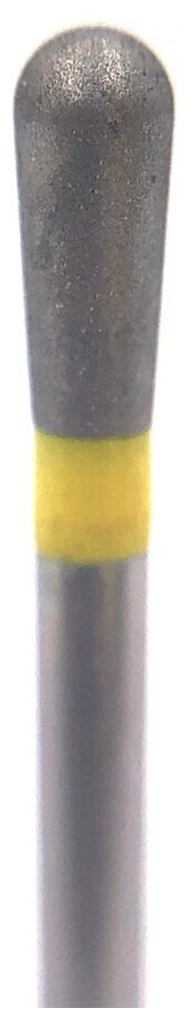 Бор алмазный Ecoline E 830RL EF, груша удлиненный, под турбинный наконечник, D 2.1 мм, желтый