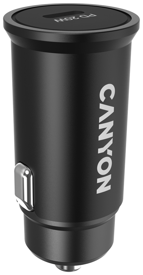 Зарядное устройство автомобильное Canyon CNS-CCA20B Type-C, черный - фото №3