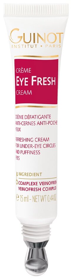 Guinot освежающий крем для области глаз против отеков и темных кругов Creme Eye Fresh, 15 мл, 15 г