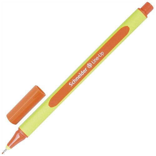Ручка капиллярная Schneider Line-Up, трехгранная, линия 0,4 мм, оранжевая (191006) ручка капиллярная schneider германия line up оранжевая трехгранная линия письма 0 4 мм 191006 10 шт