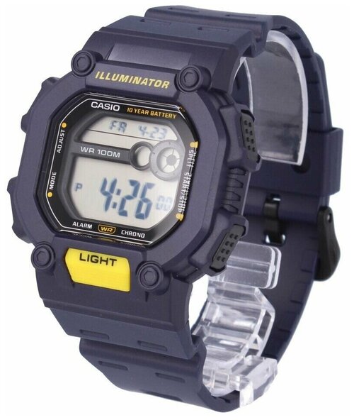 Наручные часы CASIO W-737H-2A, серый, черный