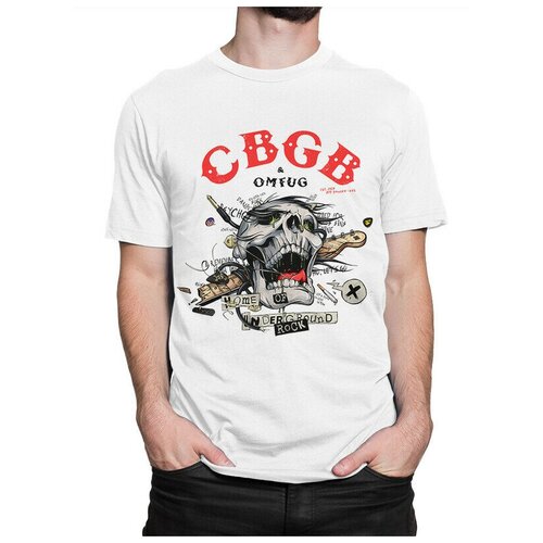 Футболка DreamShirts CBGB Club Мужская Белая XL