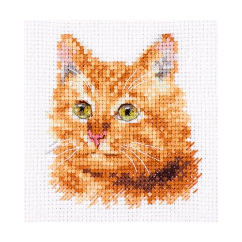 Алиса Набор для вышивания 0-207 Животные в портретах. Рыжий кот, 525.8 х 8 см