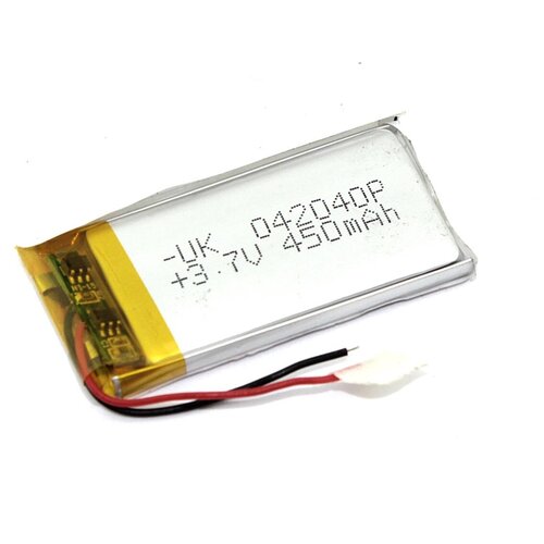 аккумулятор li pol батарея 4 20 40мм 2pin 3 7v 450mah Аккумулятор Li-Pol (батарея) 4*20*40мм 2pin 3.7V/450mAh