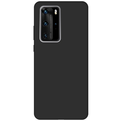 фото Чехол - накладка silky touch для huawei p40 pro черный gosso