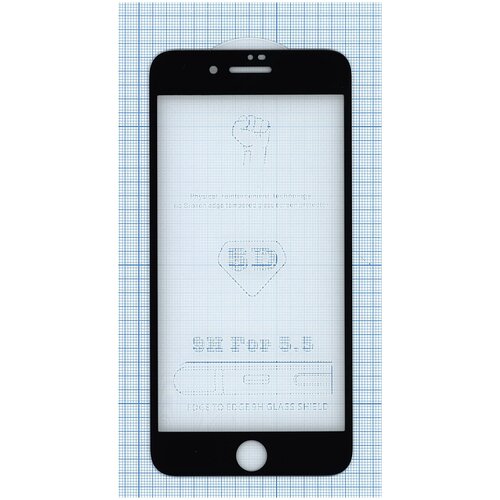 Защитное стекло 6D для Apple iPhone 7/8 Plus черное защитное стекло 6d для мобильного телефона смартфона apple iphone 7 8 черное