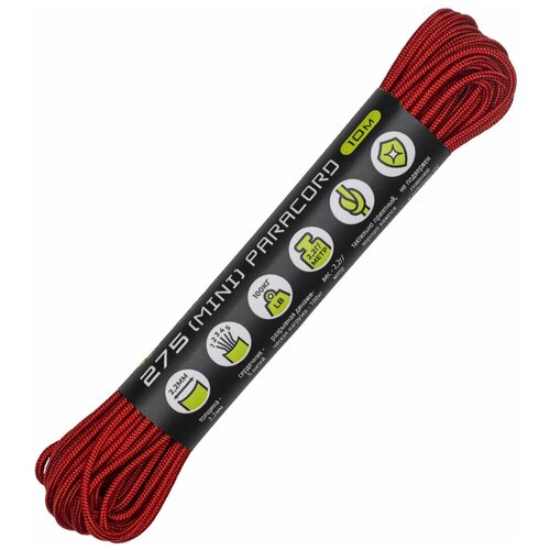 Паракорд 275 (мини) CORD nylon 10м (red)