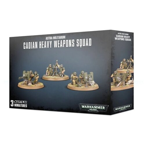 Набор пластиковых моделей Warhammer 40000 Astra Militarum Cadian Heavy Weapon Squad