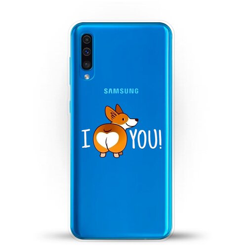 фото Силиконовый чехол love корги на samsung galaxy a30s andy & paul