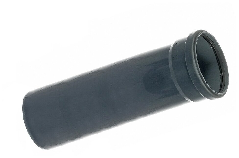 Канализационная труба внутренняя диаметр 50 мм 500х1.8 мм полипропилен Кубаньтехнопласт серая