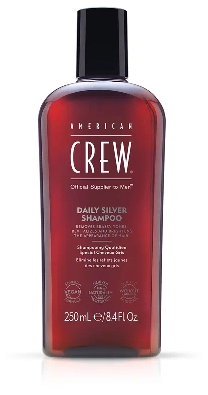 American Crew шампунь Daily Silver Shampoo для седых волос, 250 мл