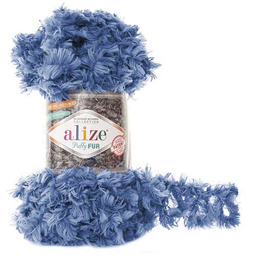 фото Набор для вышивания alize puffy.fur.6116 пряжа ализе puffy fur цв.6116