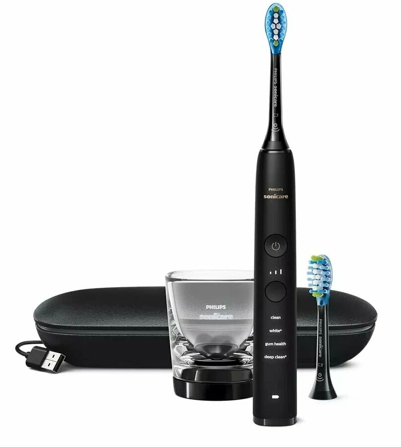 Звуковая зубная щетка Philips Sonicare DiamondClean 9000 HX9912/77, чёрный