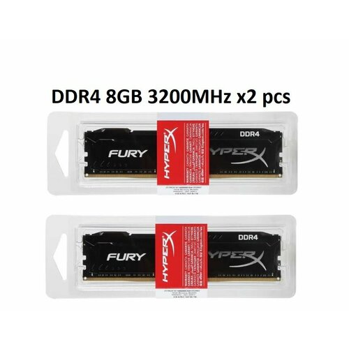 Оперативная память HyperX Kingston Fury DDR4 2x8 Gb 3200 MHz HX432C16FB8 639900₽