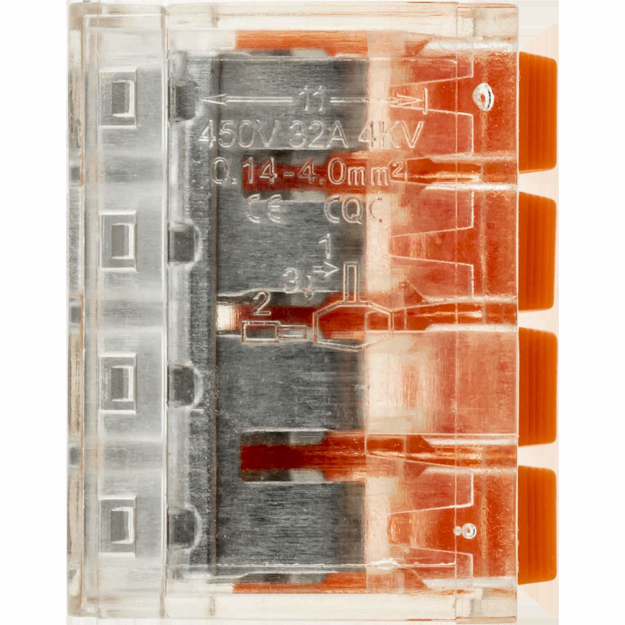 клеммы соединительные DUWI 2,5х4 5шт прозрачный - фото №4