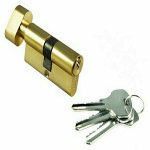 цилиндр ключ завертка morelli 60ck ab бронза Цилиндр замка, 60мм, 60CK PG, золото, ключ-вертушка