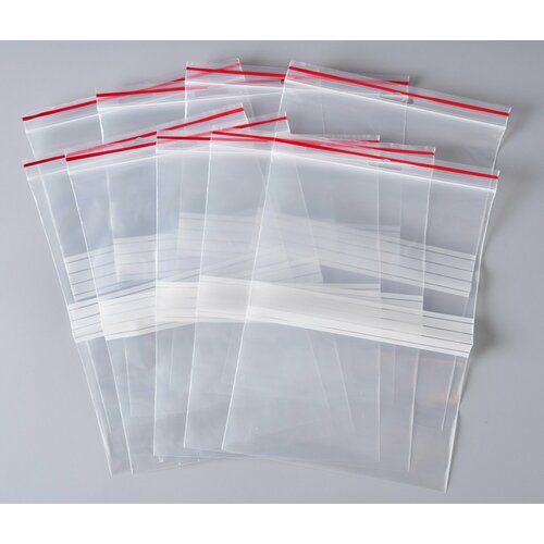 Пакеты Zip Lock с полосой для надписи 200300 мм 80 мкм 200 шт 6176₽