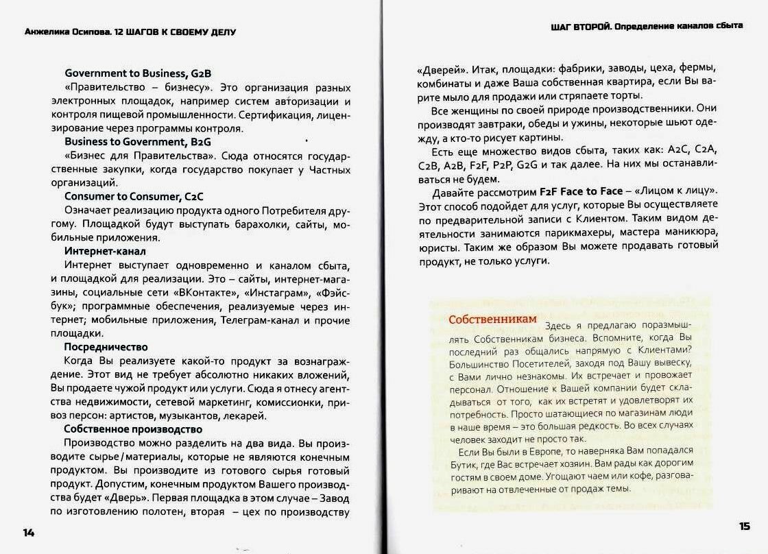 12 шагов к своему делу. Пособие для начинающих бизнесменов