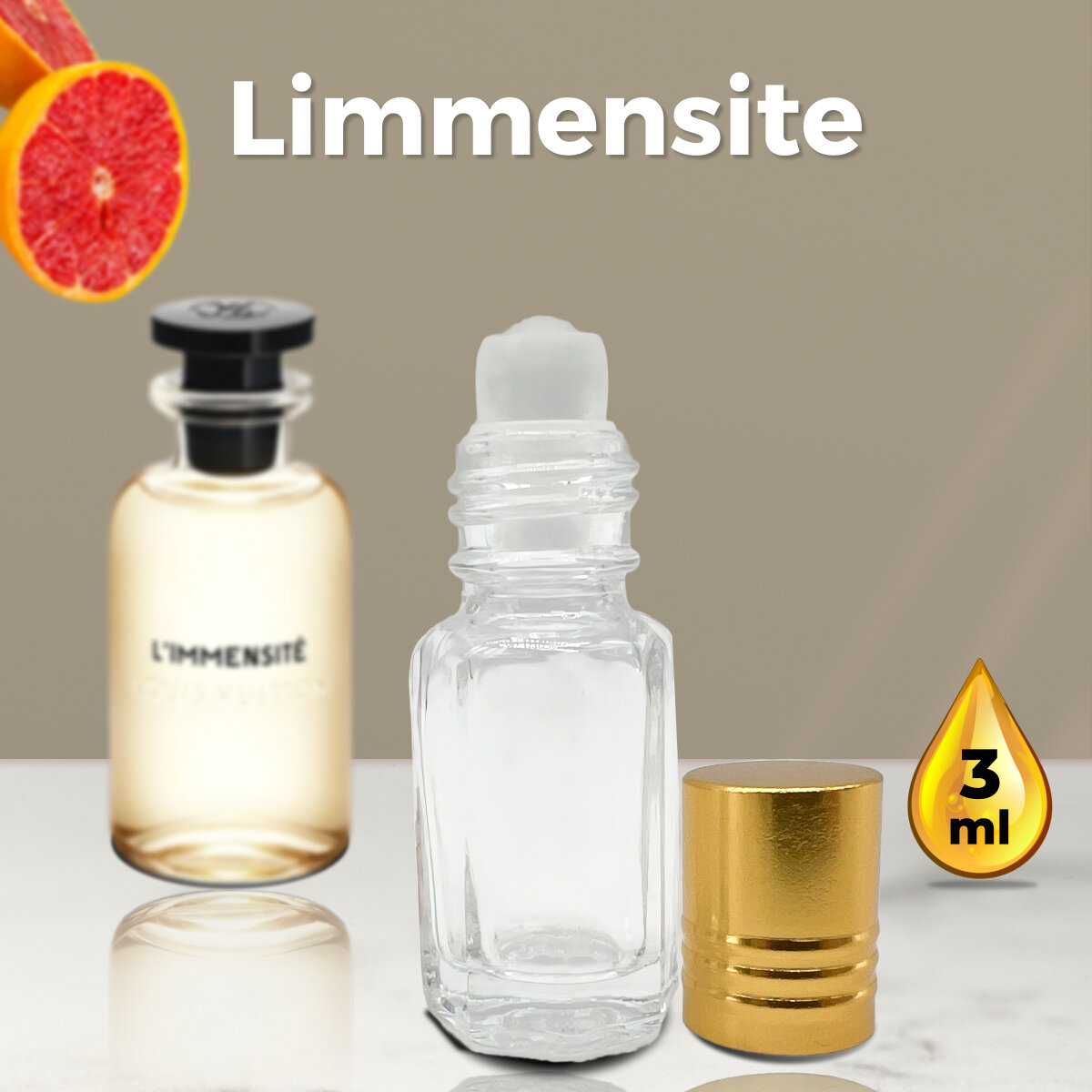 "Limmensite" - Масляные духи мужские, 3 мл + подарок 1 мл другого аромата