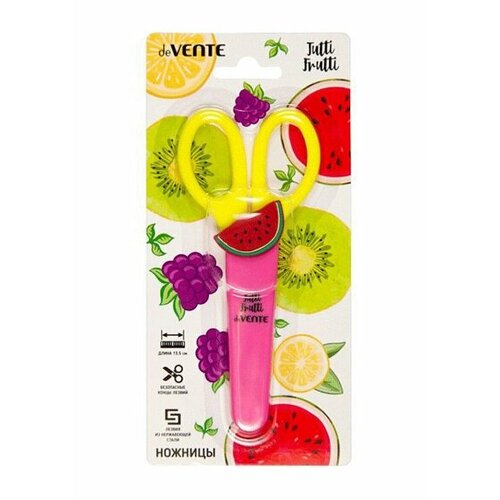 Ножницы детск de VENTE Rabbit 127см двухцвет прорез кольца в карт блистере голубой 8010213 720₽