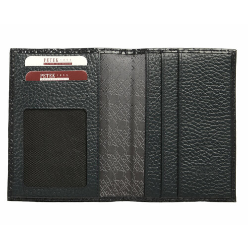 Обложка-карман для паспорта Petek 1855 обложка с карманами под карты 501K.091.08, синий обложка petek 1855 черный