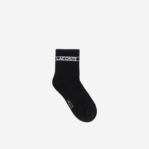 Носки LACOSTE, размер T2, черный носки lacoste размер t2 белый