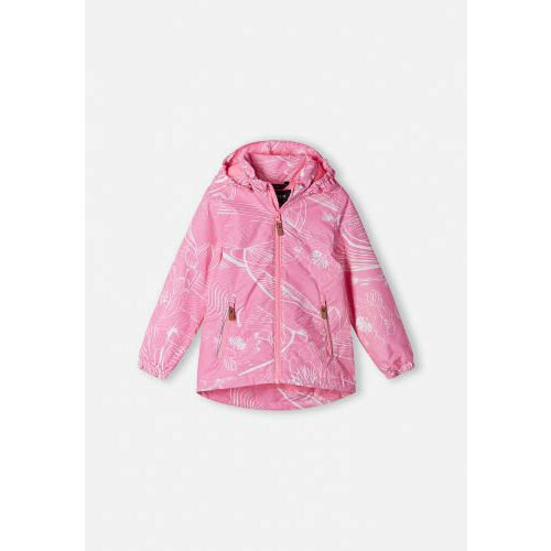 комбинезон reima зимний светоотражающие элементы размер 80 водонепроницаемость 8000 мм вод ст розовый Куртка Reima, размер 110, розовый