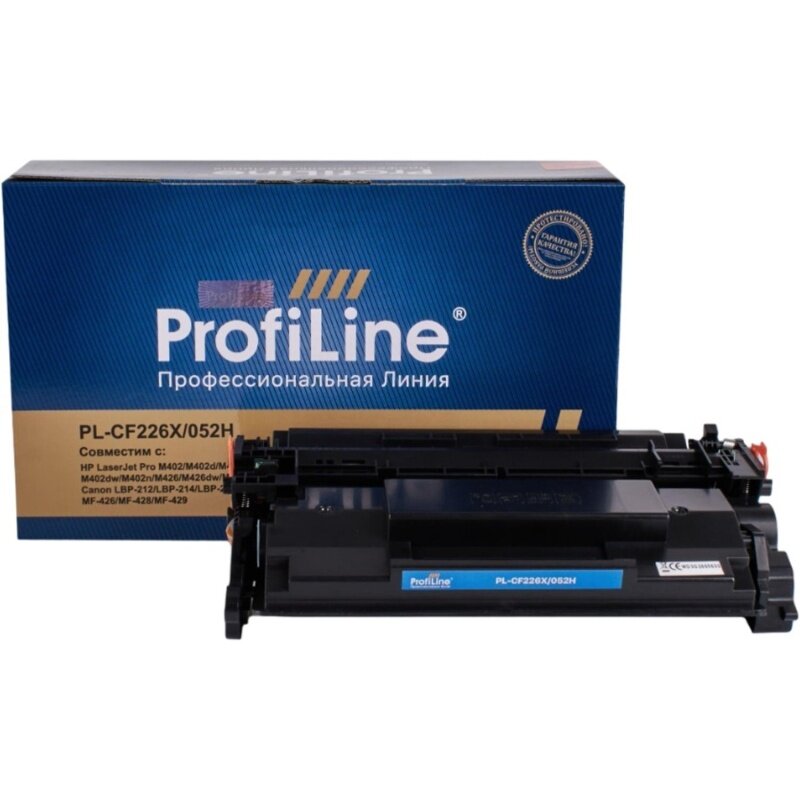 Картридж для принтера Profiline Лазерный, универсальный, черный, для HP, Canon (PL-CF226X/052H)