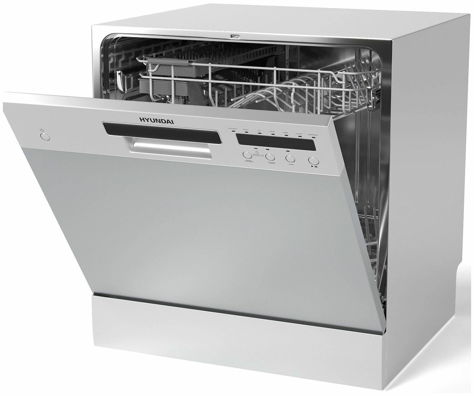 Компактная посудомоечная машина Hyundai DT402 белый
